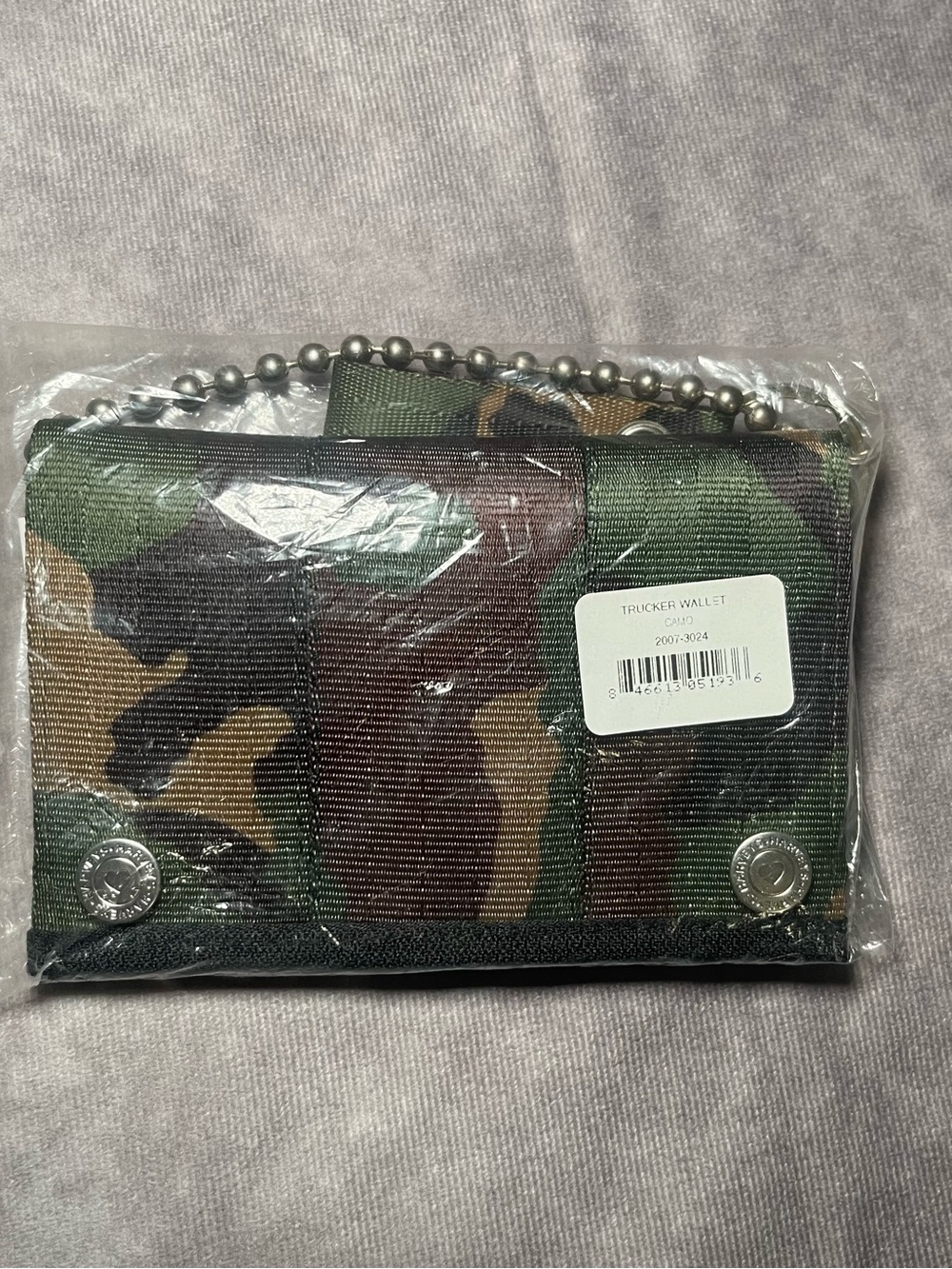 New Harvey’s seatbelt brand camo trucker wallet unisex